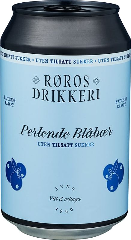Perlende Blåbær, UTEN tilsatt sukker, 330 ml