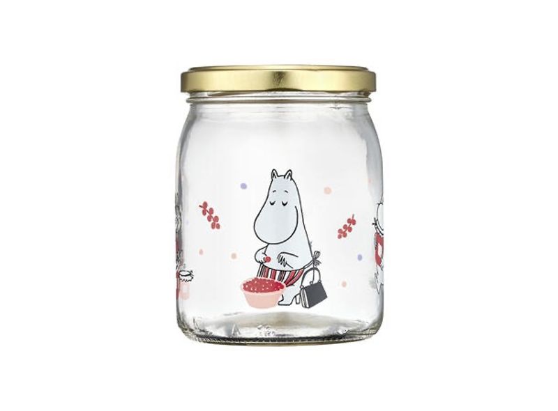 Mummi glasskrukke + 4 klistremerker 0,5 L 
