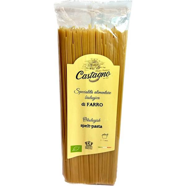 Hovedbilde Castagno økologisk spelt spaghetti lys 500g
