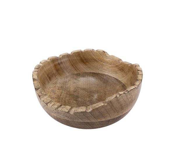 Hovedbilde Antikk bolle med utskjæring, F-design, Ø:15 cm