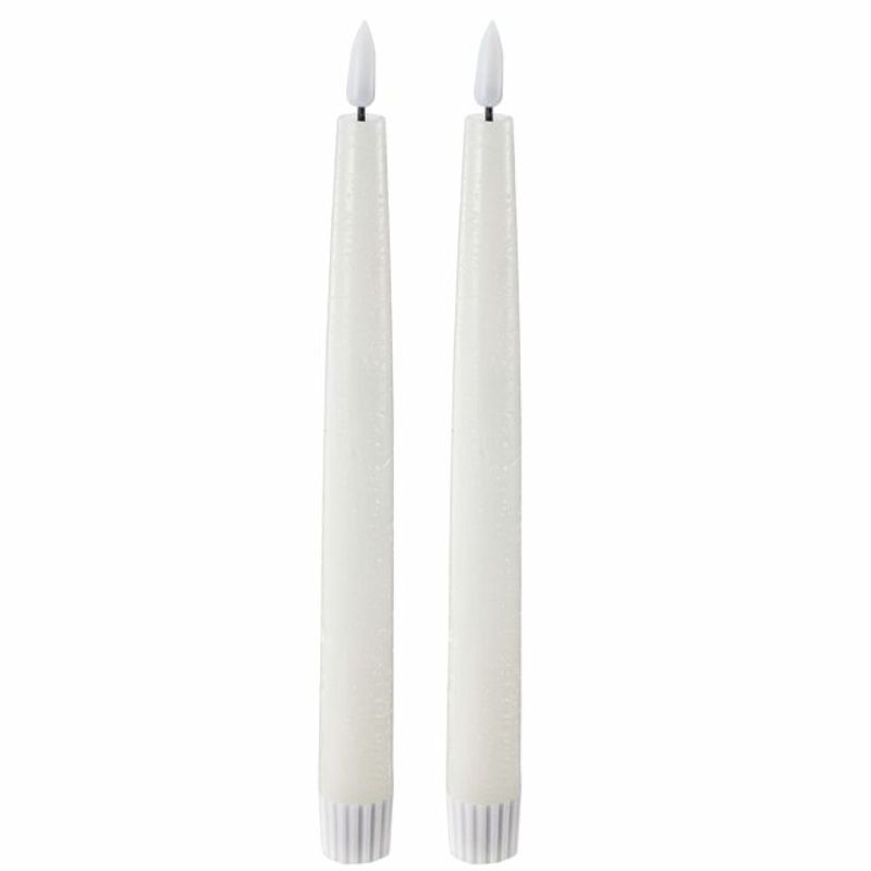 LED Kronelys 2,2x22 Ivory 2pk