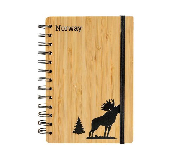 Hovedbilde Notatbok av bambus, elg i brunst, Norway
