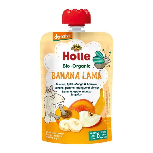 Hovedbilde Holle Smoothie Banana Lama (Banan/Eple/Mango & ...