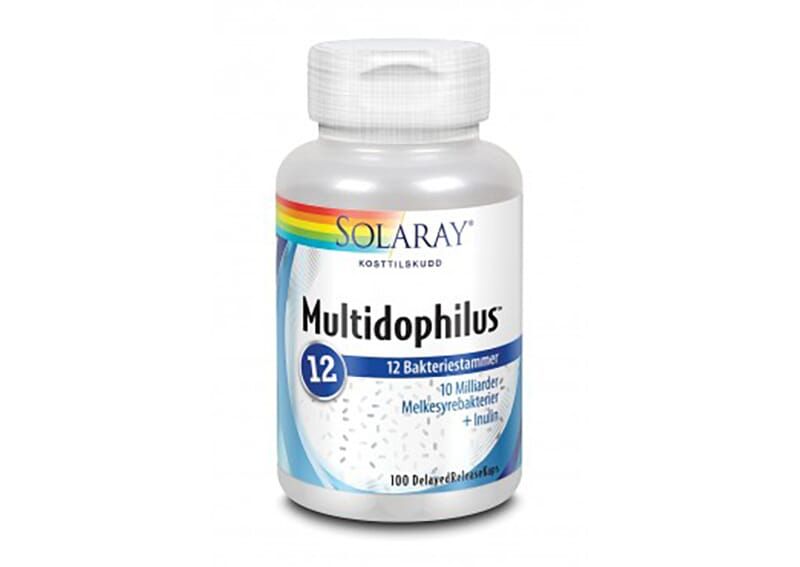 Solaray multidophilus 12 bakteriestammer 100 kapsler