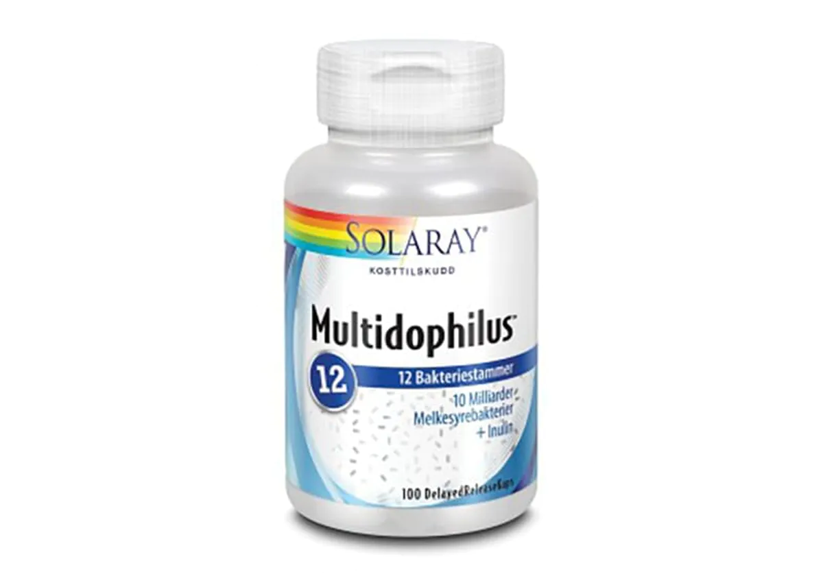 Solaray multidophilus 12 bakteriestammer 100 kapsler