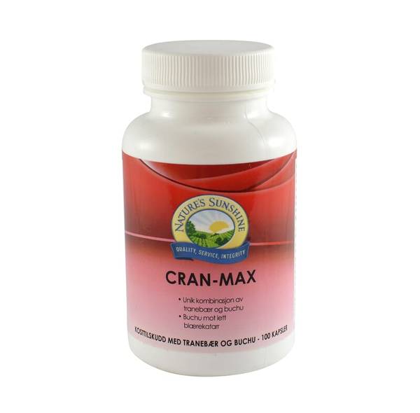 Hovedbilde Nature`s Sunshine cran-max tranebær 100kaps