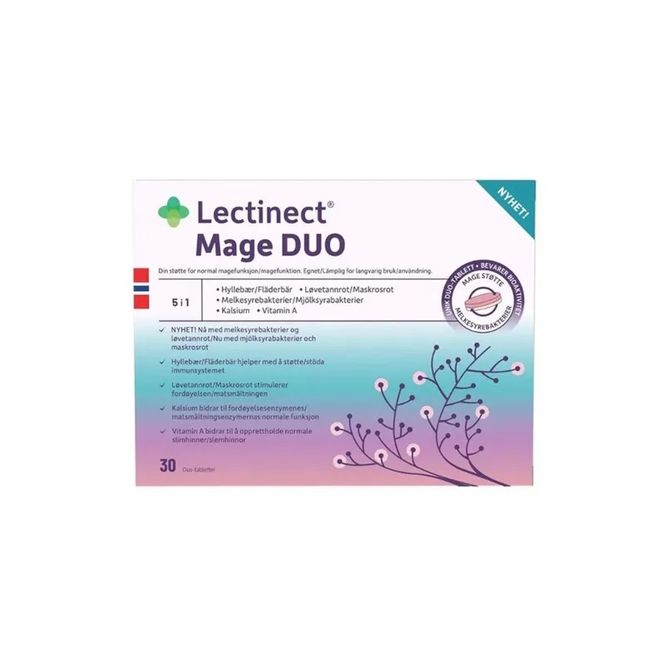 Hovedbilde Lectinect mage duo 30 tabletter