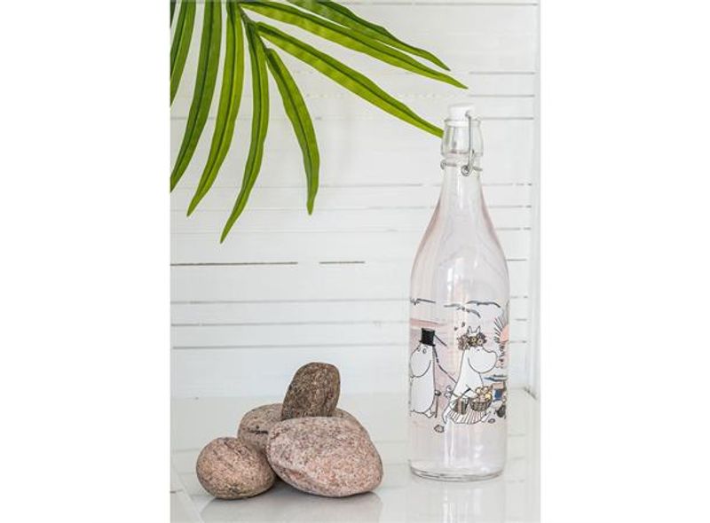 Mummi Glassflaske - På Stranden, 1 liter
