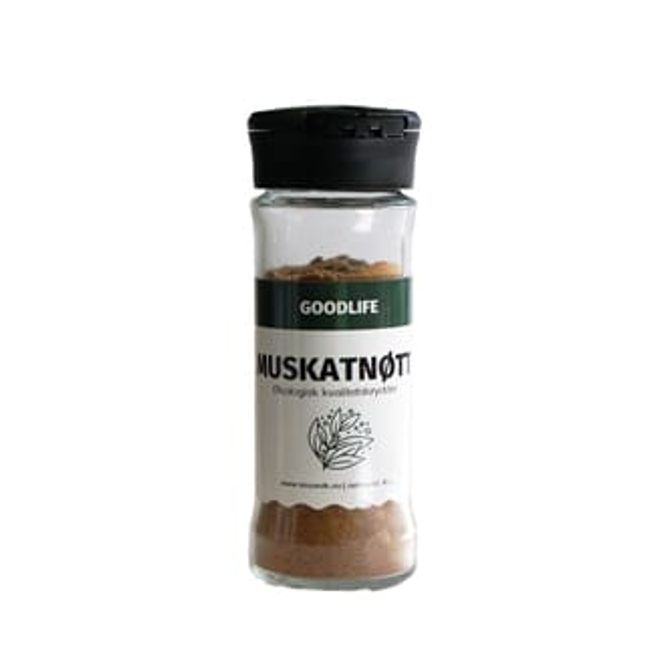 Hovedbilde Goodlife malt økologisk muskatnøtt 45 g