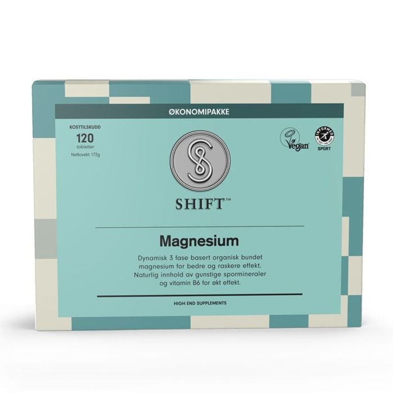 Shift Magnesium 120 tabletter