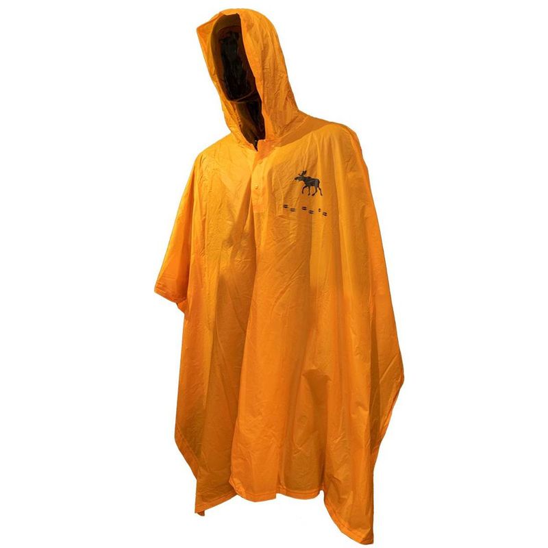 Regnponcho med elg, orange, Jopo