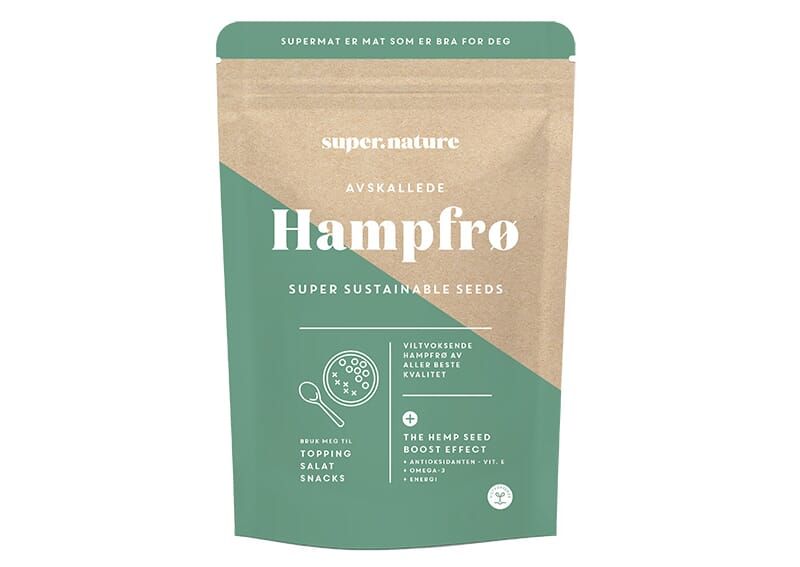 Supernature avskallede hampfrø 150 g