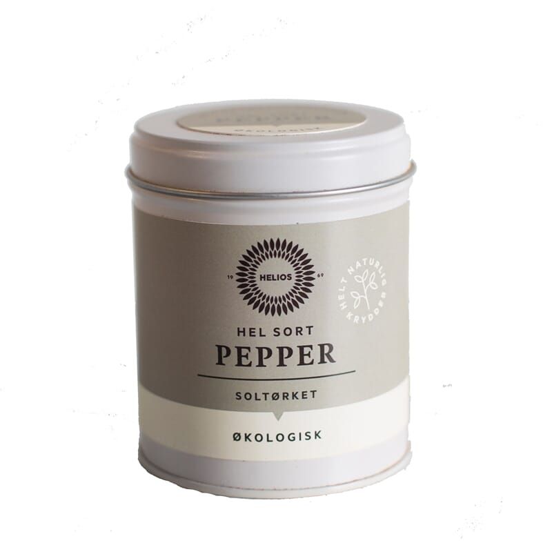 Helios økologisk hel sort pepper 70 g