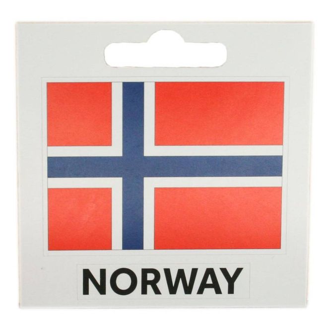 Hovedbilde Klistermerke, Norske flagg og Norway