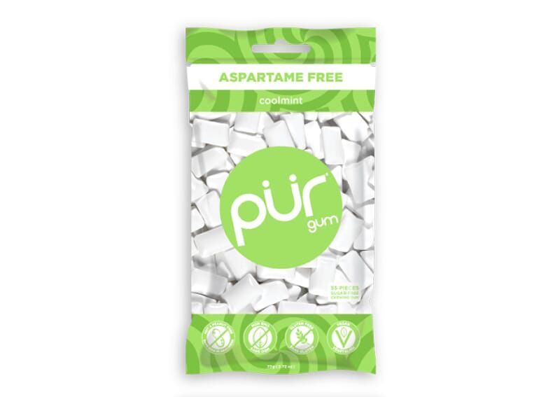 Pur tyggegummi m/coolmint smak 55stk