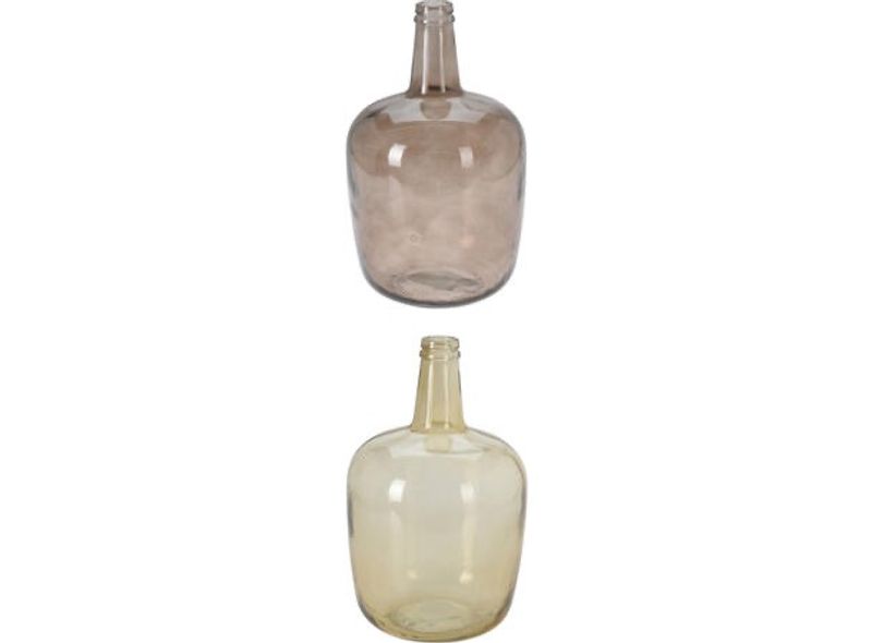 Vase resirkulert brun/grønn 22x40cm 2ass