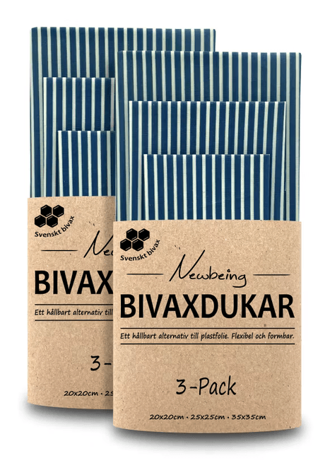 Hovedbilde Bivoksduker 3-pk, Blå stripe