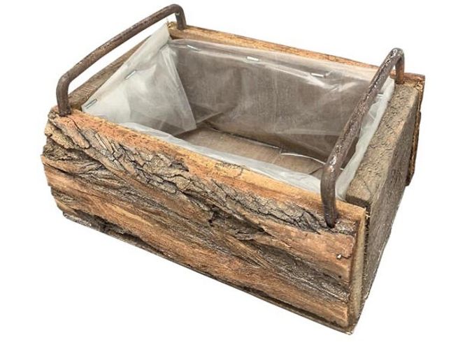 Hovedbilde Kurv trekasse m/plastikk 20x15x8,5cm