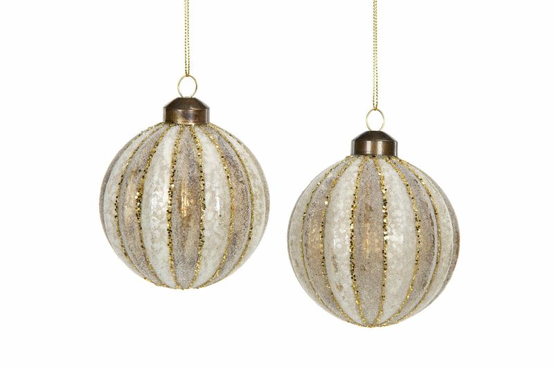 Julekule Embla Sand, Ø:8 cm