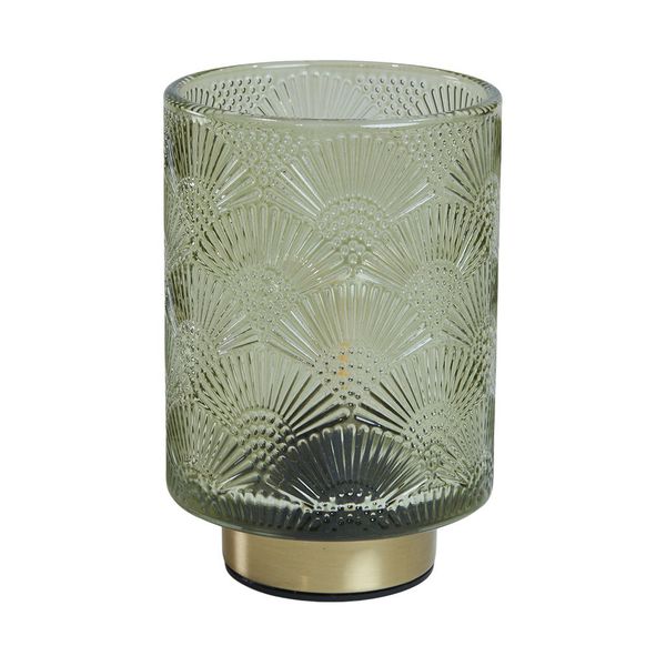 Hovedbilde Lampe LED (E27), Ø:10 H:15 cm, glass grønn