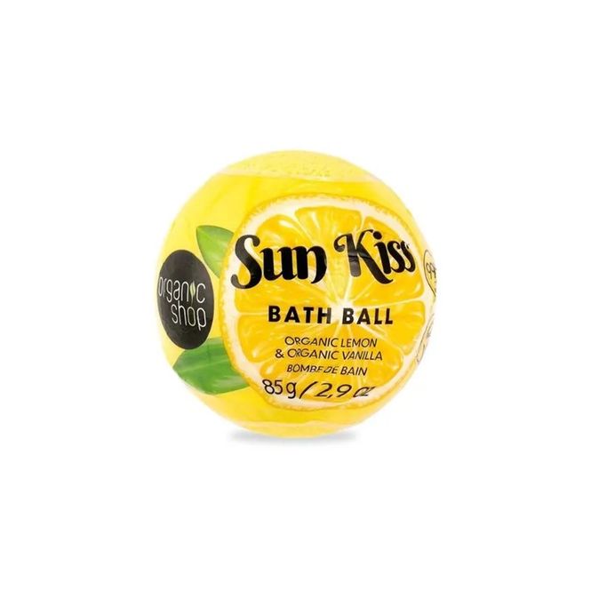 Hovedbilde Organic Shop bath ball lemon & vanilla 85 g