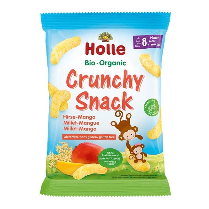 Hovedbilde Holle Puffet Hirse Snack med mango 25g