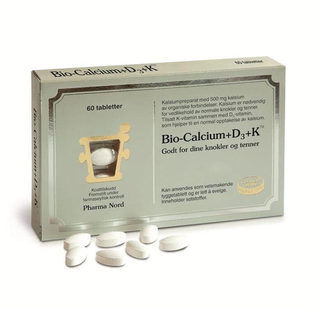 Hovedbilde Pharma Nord bio-kalsium, D-3 & K-vitamin 60tabs