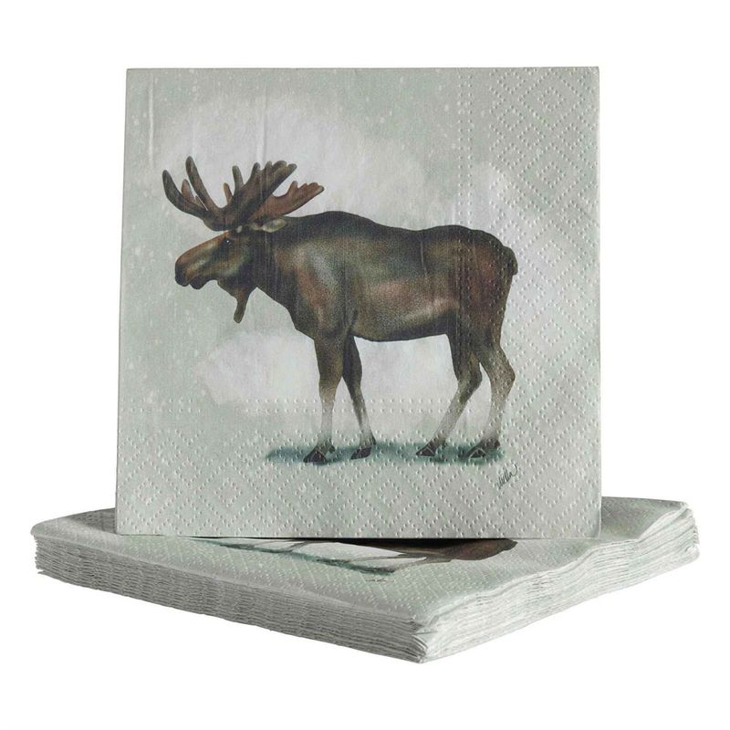 Servietter - Elg 33x33 cm