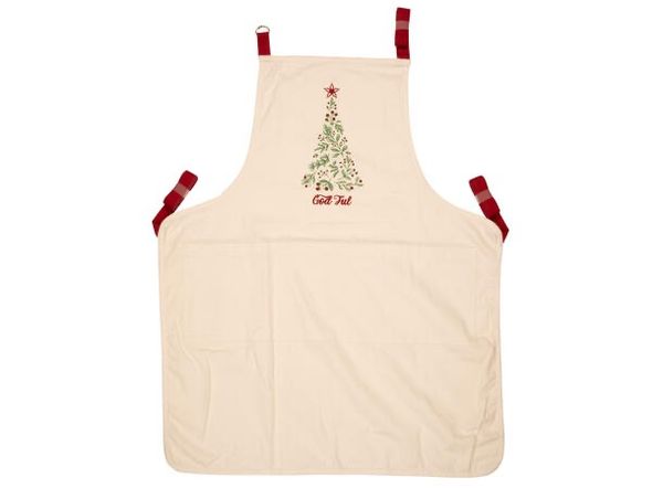 Hovedbilde Forkle 70x90cm hvit God Jul