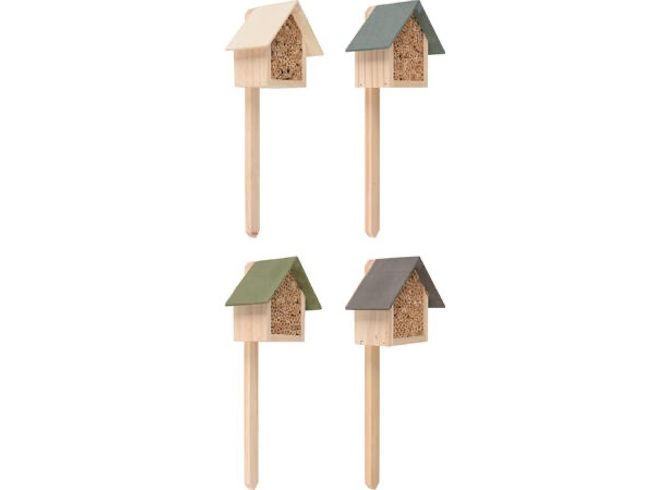 Hovedbilde Insekthotell 12x6,5x10cm m/pinne:30cm 4a