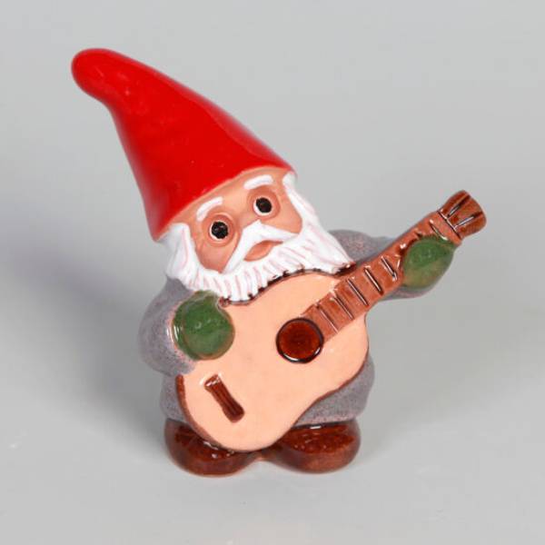 Hovedbilde Nisse (micro) med Gitar, 7 cm