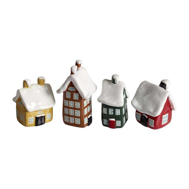Hovedbilde Vinterby, Hus 4-pk, H:4,5 - 6,5 cm