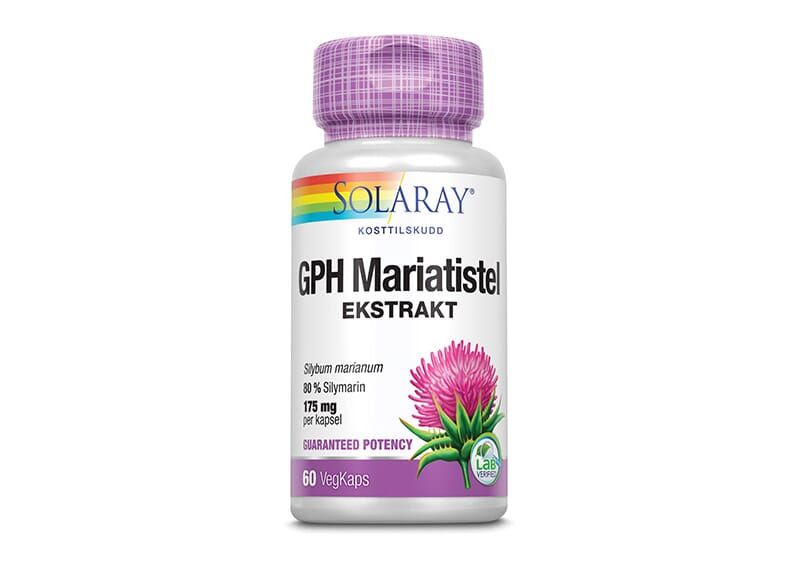 Solaray GPH mariatistel ekstrakt 60 kapsler