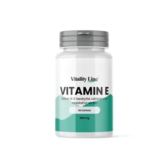 Hovedbilde Vitality Line vitamin E 280 mg 90 kapsler